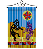 Kokopelli Dream - Southwest Country & Primitive Vertical Impressions Decorative Flags HG115079 Made In USA