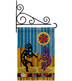 Kokopelli Dream - Southwest Country & Primitive Vertical Impressions Decorative Flags HG115079 Made In USA