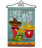 Chili Pepper Cinco de Mayo - Southwest Country & Primitive Vertical Impressions Decorative Flags HG115125 Made In USA
