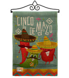 Chili Pepper Cinco de Mayo - Southwest Country & Primitive Vertical Impressions Decorative Flags HG115125 Made In USA