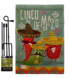 Chili Pepper Cinco de Mayo - Southwest Country & Primitive Vertical Impressions Decorative Flags HG115125 Made In USA