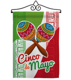 Maracas Cinco de Mayo - Southwest Country & Primitive Vertical Impressions Decorative Flags HG115126 Made In USA