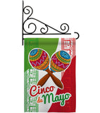 Maracas Cinco de Mayo - Southwest Country & Primitive Vertical Impressions Decorative Flags HG115126 Made In USA