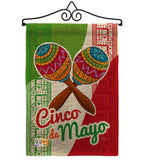 Maracas Cinco de Mayo - Southwest Country & Primitive Vertical Impressions Decorative Flags HG115126 Made In USA