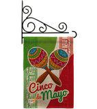 Maracas Cinco de Mayo - Southwest Country & Primitive Vertical Impressions Decorative Flags HG115126 Made In USA