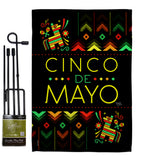 Serape Cinco de Mayo - Southwest Country & Primitive Vertical Impressions Decorative Flags HG115129 Made In USA