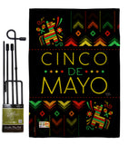 Serape Cinco de Mayo - Southwest Country & Primitive Vertical Impressions Decorative Flags HG115129 Made In USA