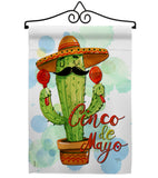 Mr Cactus Cinco de Mayo - Southwest Country & Primitive Vertical Impressions Decorative Flags HG115130 Made In USA