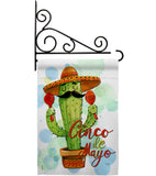 Mr Cactus Cinco de Mayo - Southwest Country & Primitive Vertical Impressions Decorative Flags HG115130 Made In USA