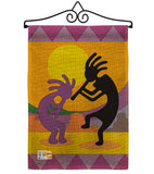 Kokopelli - Southwest Country & Primitive Vertical Impressions Decorative Flags HG115142 Made In USA