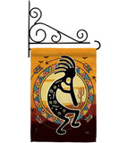 Kokopelli Playing Flute - Southwest Country & Primitive Vertical Impressions Decorative Flags HG115145 Made In USA