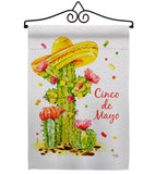 Cactus Cinco de Mayo - Southwest Country & Primitive Vertical Impressions Decorative Flags HG115178 Made In USA