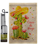 Cactus Cinco de Mayo - Southwest Country & Primitive Vertical Impressions Decorative Flags HG115178 Made In USA