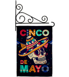 Skull Cinco De Mayo - Southwest Country & Primitive Vertical Impressions Decorative Flags HG115180 Made In USA