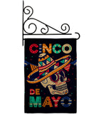Skull Cinco De Mayo - Southwest Country & Primitive Vertical Impressions Decorative Flags HG115180 Made In USA