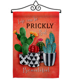 Prickly But Beautiful - Southwest Country & Primitive Vertical Impressions Decorative Flags HG115227 Made In USA