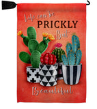 Prickly But Beautiful - Southwest Country & Primitive Vertical Impressions Decorative Flags HG115227 Made In USA