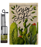 Cactus Life - Southwest Country & Primitive Vertical Impressions Decorative Flags HG115228 Made In USA