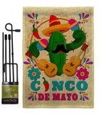 Mr. Cactus Mayo - Southwest Country & Primitive Vertical Impressions Decorative Flags HG115236 Made In USA