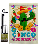 Mr. Cactus Mayo - Southwest Country & Primitive Vertical Impressions Decorative Flags HG115236 Made In USA