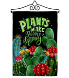 Cactus Make Me Happy - Southwest Country & Primitive Vertical Impressions Decorative Flags HG115252 Made In USA