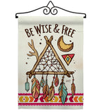 Be Wise & Free - Southwest Country & Primitive Vertical Impressions Decorative Flags HG137008 Made In USA