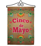 Suzani Cinoco de Mayo - Southwest Country & Primitive Vertical Impressions Decorative Flags HG137042 Made In USA