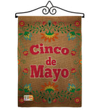 Suzani Cinoco de Mayo - Southwest Country & Primitive Vertical Impressions Decorative Flags HG137042 Made In USA