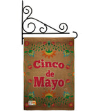 Suzani Cinoco de Mayo - Southwest Country & Primitive Vertical Impressions Decorative Flags HG137042 Made In USA