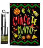 Ready to Cinco de Mayo - Southwest Country & Primitive Vertical Impressions Decorative Flags HG137043 Made In USA