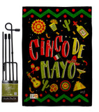 Ready to Cinco de Mayo - Southwest Country & Primitive Vertical Impressions Decorative Flags HG137043 Made In USA