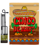 Southwest Cinco de Mayo - Southwest Country & Primitive Vertical Impressions Decorative Flags HG137056 Made In USA