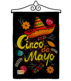 Sombrero Cinco De Mayo - Southwest Country & Primitive Vertical Impressions Decorative Flags HG137198 Made In USA