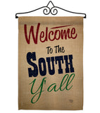 Welcome To The South Y'all - Southwest Country & Primitive Vertical Impressions Decorative Flags HG191080 Made In USA