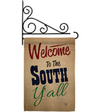 Welcome To The South Y'all - Southwest Country & Primitive Vertical Impressions Decorative Flags HG191080 Made In USA