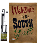 Welcome To The South Y'all - Southwest Country & Primitive Vertical Impressions Decorative Flags HG191080 Made In USA