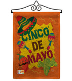 Cinco de Mayo - Southwest Country & Primitive Vertical Impressions Decorative Flags HG192025 Made In USA