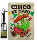 El Cinco de Mayo - Southwest Country & Primitive Vertical Impressions Decorative Flags HG192060 Made In USA