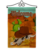 Welcome Longhorn Skull - Southwest Country & Primitive Vertical Impressions Decorative Flags HG192076 Made In USA