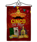 Cinco Festival - Southwest Country & Primitive Vertical Impressions Decorative Flags HG192537 Made In USA