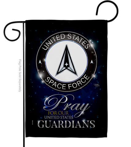 Pray United States Guardians - Military Americana Vertical Impressions Decorative Flags HG120068 Made In USA