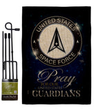 Pray United States Guardians - Military Americana Vertical Impressions Decorative Flags HG120068 Made In USA