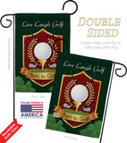 Live, Laugh, Golf - Sports Interests Vertical Impressions Decorative Flags HG109042 Made In USA