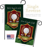 Live, Laugh, Golf - Sports Interests Vertical Impressions Decorative Flags HG109042 Made In USA