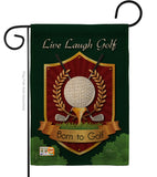 Live, Laugh, Golf - Sports Interests Vertical Impressions Decorative Flags HG109042 Made In USA