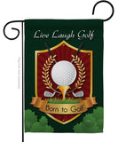 Live, Laugh, Golf - Sports Interests Vertical Impressions Decorative Flags HG109042 Made In USA