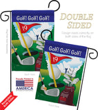 Golf!, Golf!, Golf! - Sports Interests Vertical Impressions Decorative Flags HG109043 Made In USA