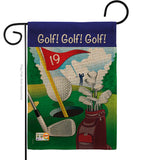 Golf!, Golf!, Golf! - Sports Interests Vertical Impressions Decorative Flags HG109043 Made In USA