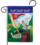 Golf!, Golf!, Golf! - Sports Interests Vertical Impressions Decorative Flags HG109043 Made In USA