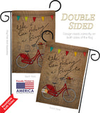 Bicycle Life - Sports Interests Vertical Impressions Decorative Flags HG109044 Made In USA